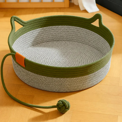 The Instinct Basket | Handwoven Cat Bed
