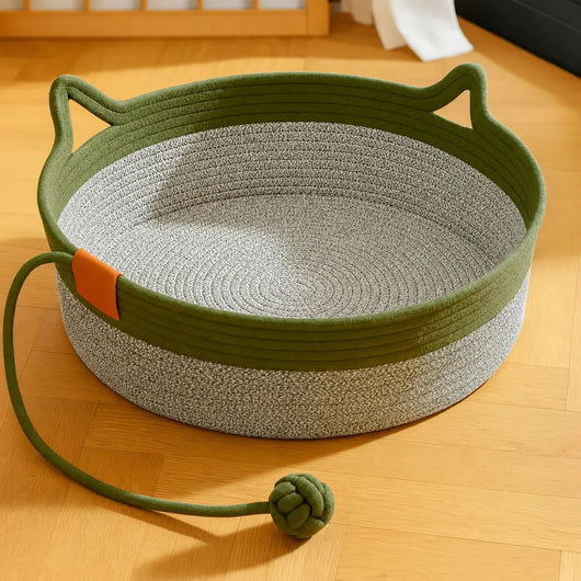 The Instinct Basket | Handwoven Cat Bed