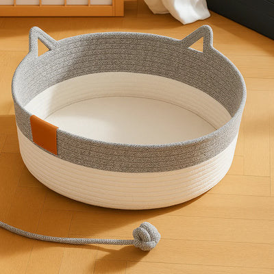 The Instinct Basket | Handwoven Cat Bed