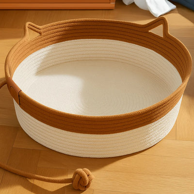 The Instinct Basket | Handwoven Cat Bed