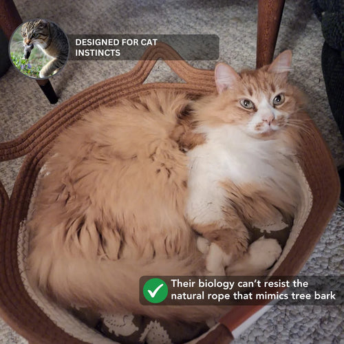 The Instinct Basket | Handwoven Cat Bed