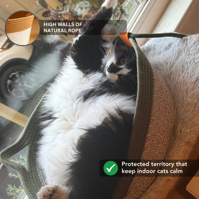 The Instinct Basket | Handwoven Cat Bed